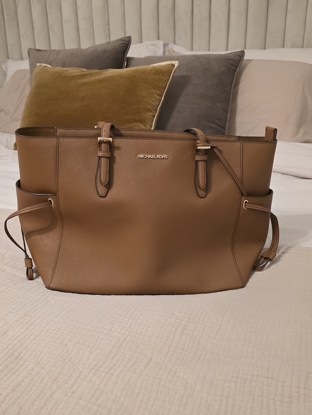 Michael Kors Brown Saffiano Leather Tote